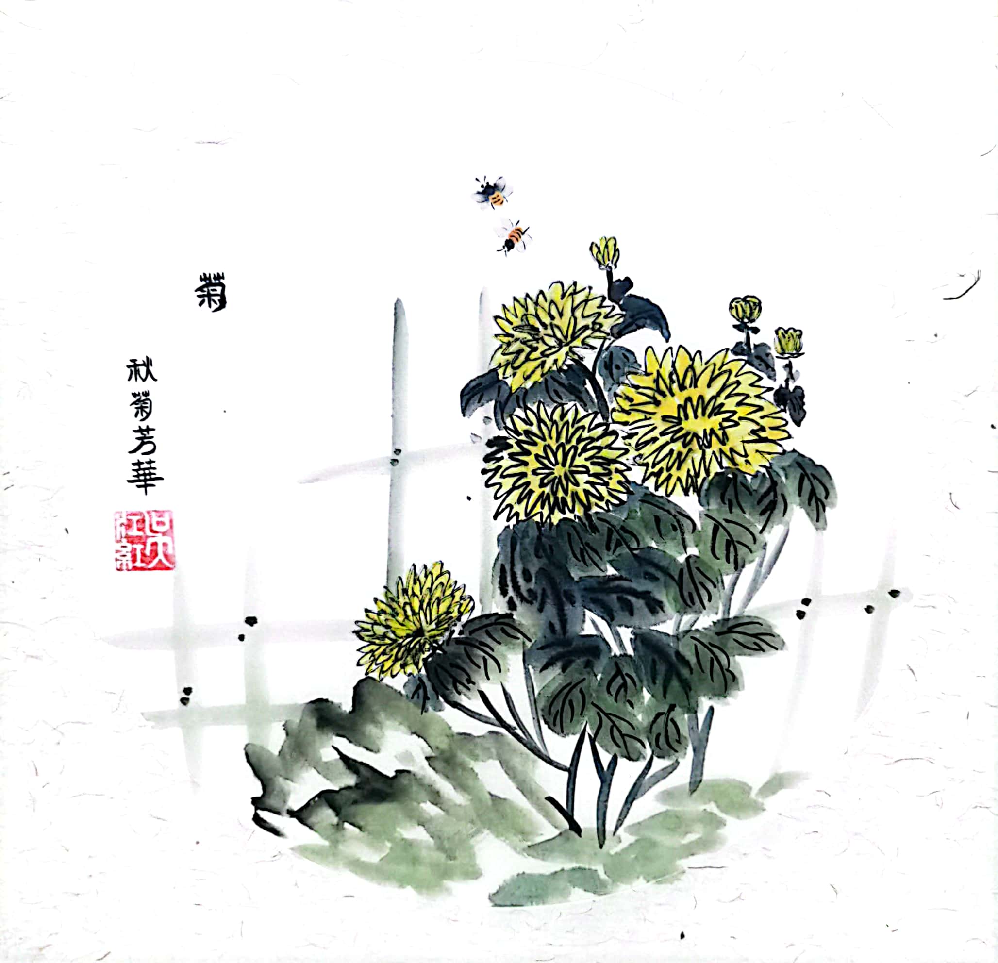 畫“梅蘭竹菊”君子氣節 揚干凈清爽廉潔之風 畫“梅蘭竹菊”君子氣節 揚干凈清爽廉潔之風